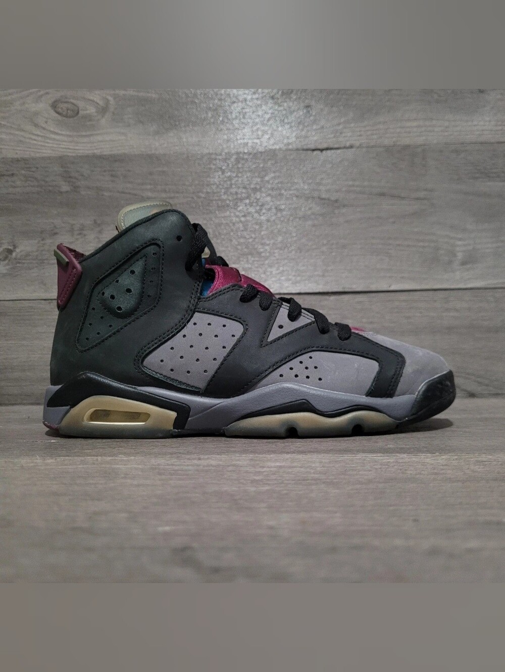 Jordan 6 Retro Bordo Bordeaux 384665-063 Mens 6 youth 6y